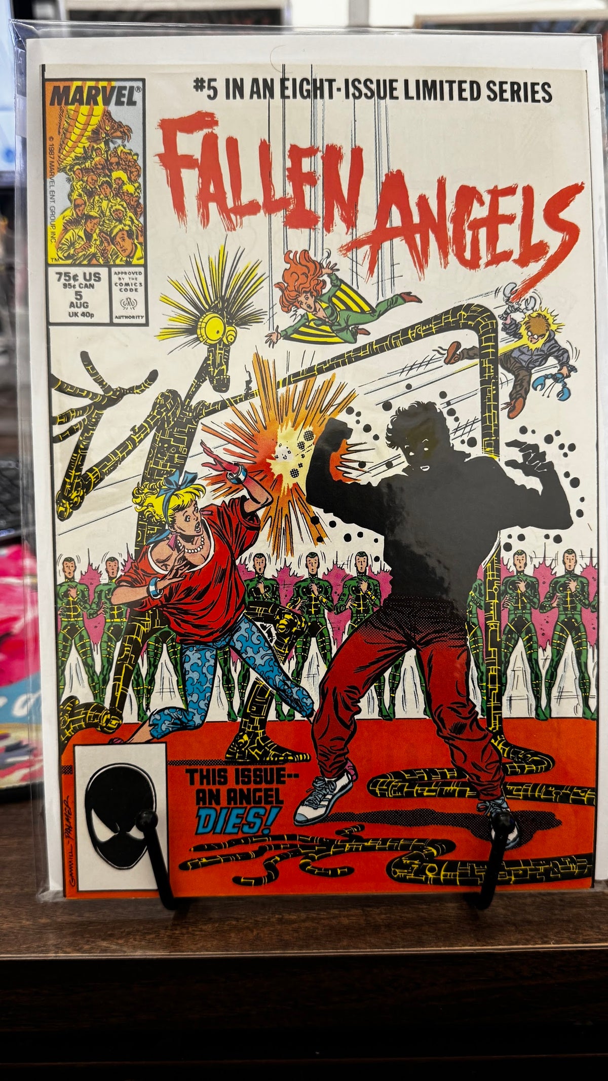 Fallen Angels #5 (1987) Death of Don the Lobster Marvel VF 8.0 Copper Age