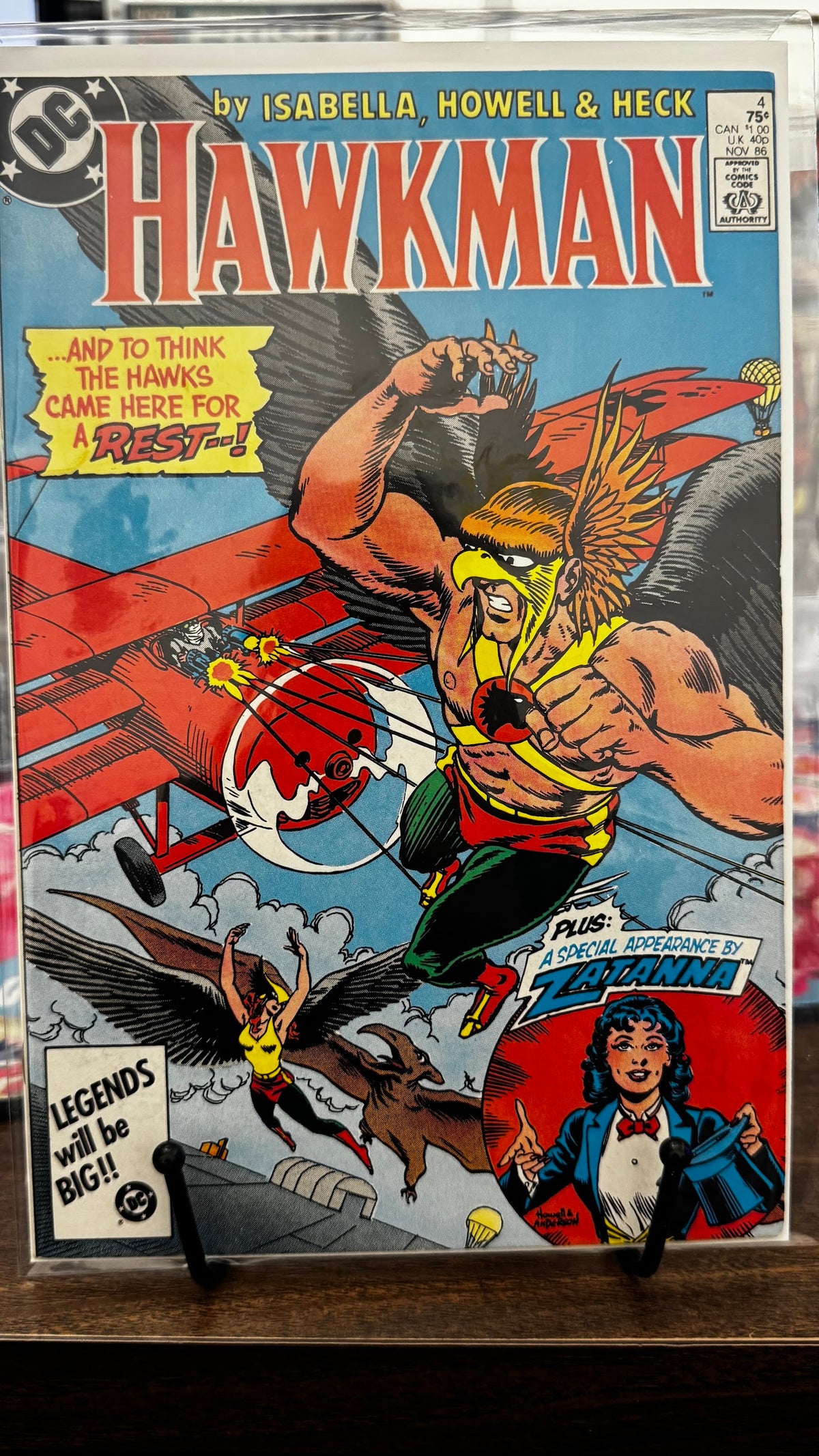 Hawkman (2nd Series) #4 (1986) DC VF 8.0 Copper Age Richard Howell Cover