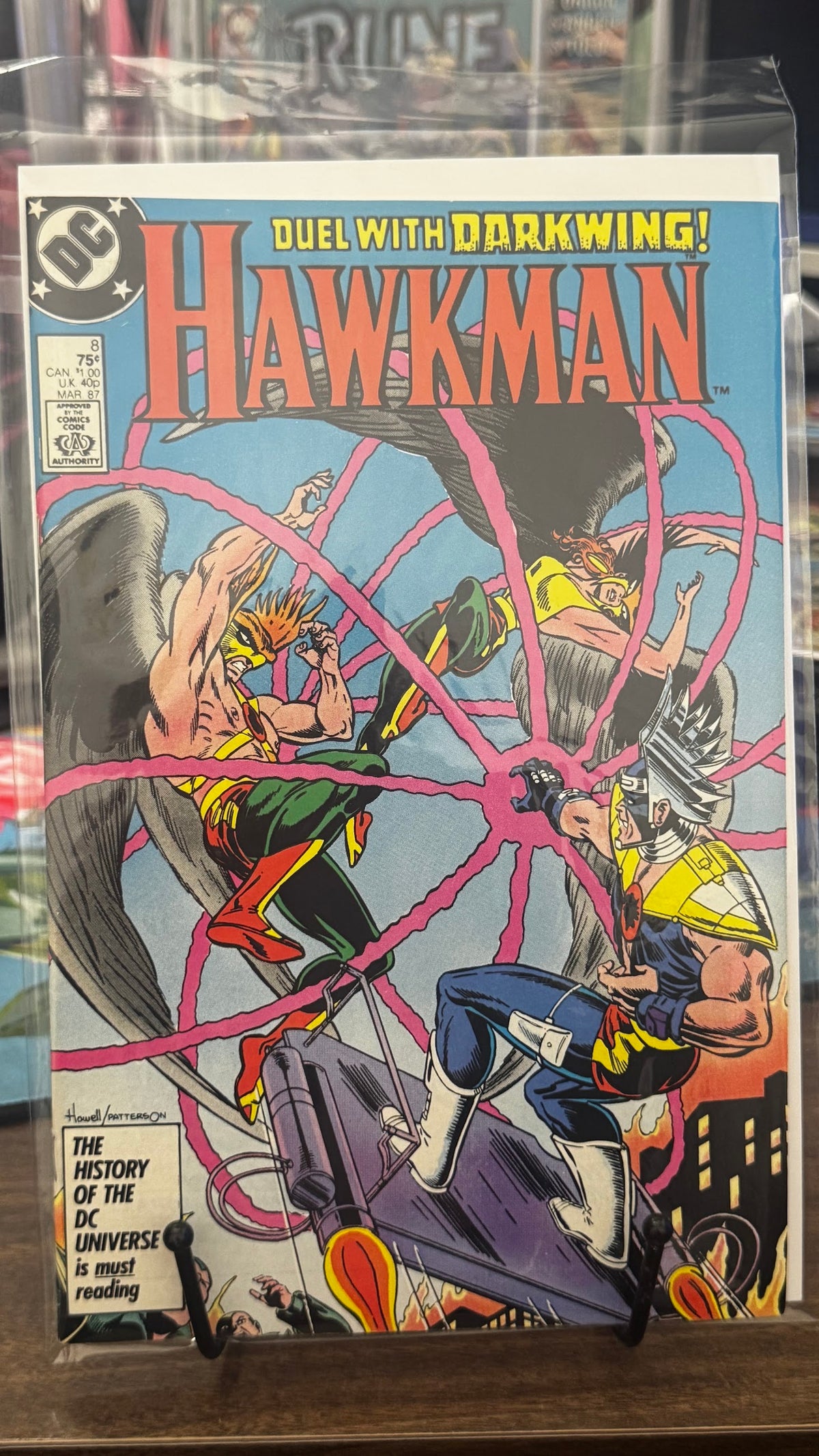 Hawkman (2nd Series) #8 (1986) DC VF 8.0 Copper Age Richard Howell Cover
