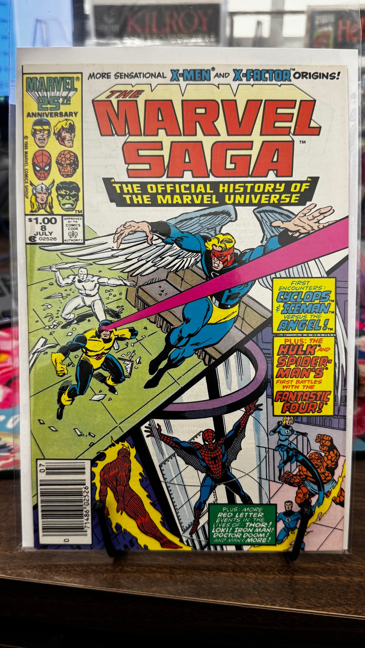 Marvel Saga #8 (1986) VF 8.0 Copper Age Ron Frenz Cover Larry Lieber Superhero