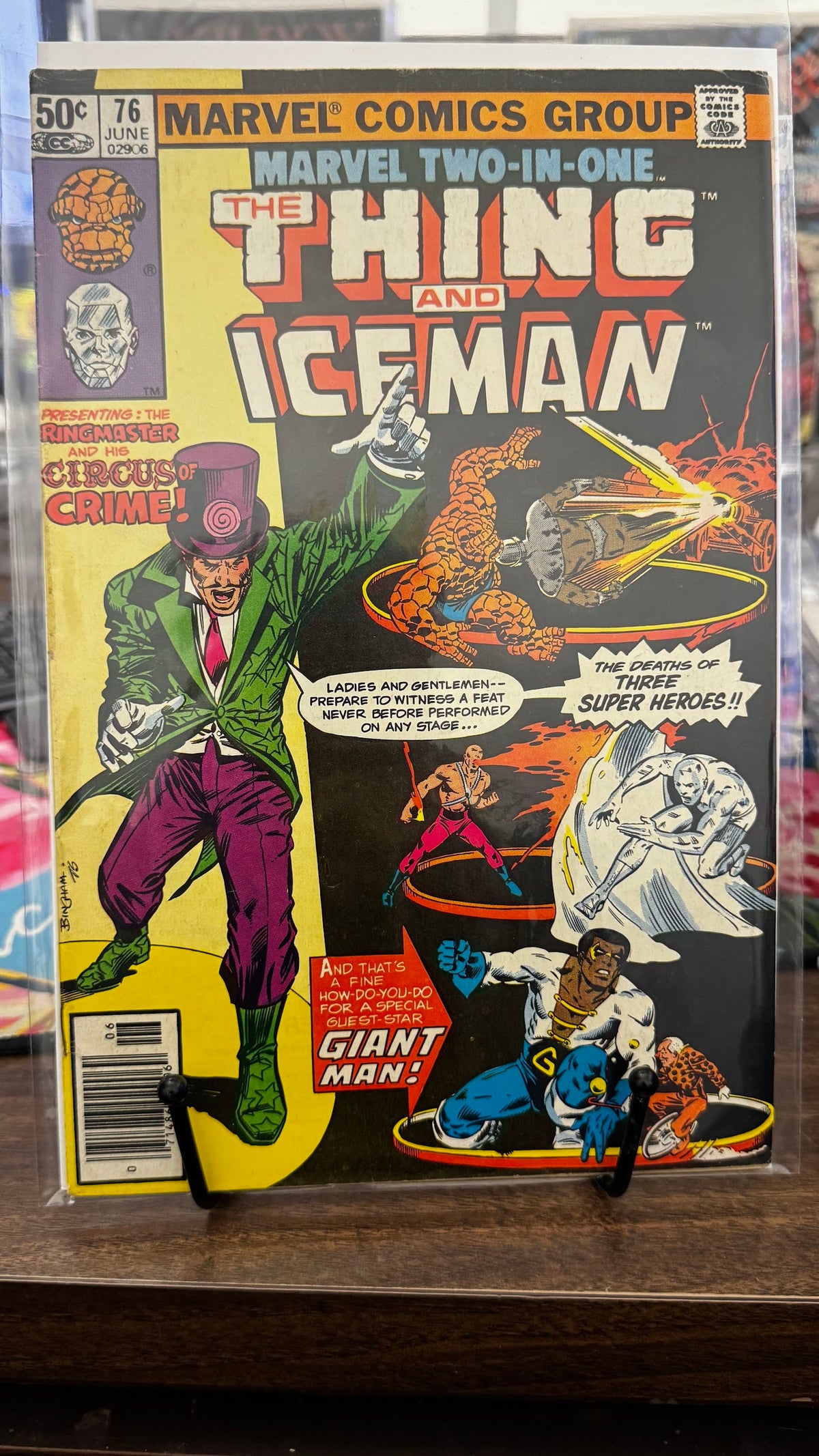 Marvel Two-In-One #76 (1981) Origin of Ringmaster FN- 5.5 Bronze Age Tom DeFalco