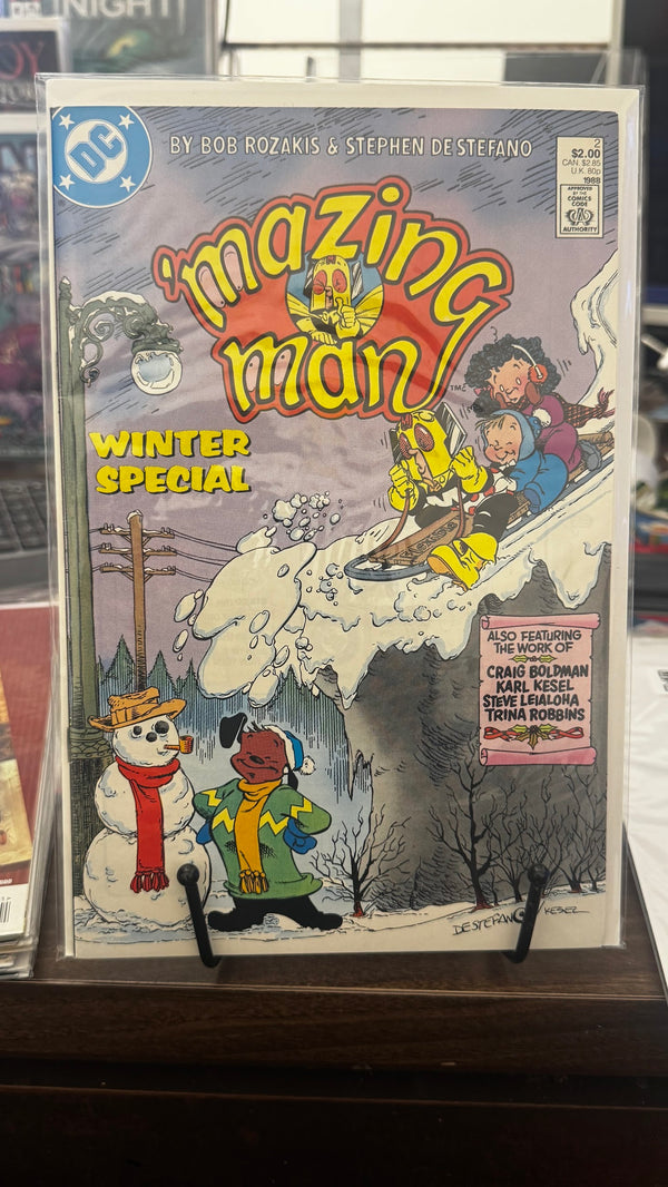 'mazing Man SE 2 (1988) DC VF 8.0 Copper Age Bob Rozakis Humor