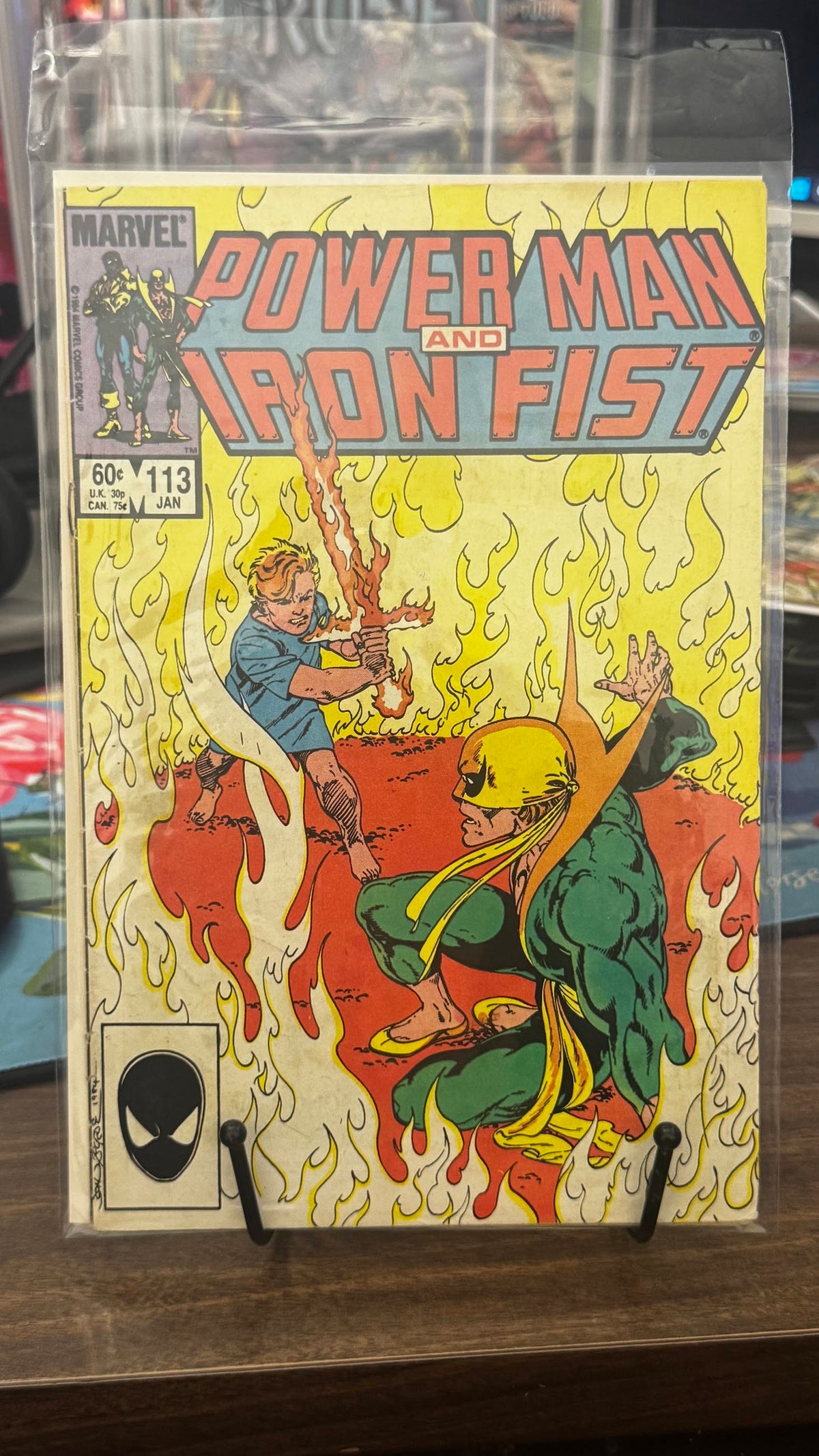 Power Man & Iron Fist #113 (1984) Death of Solarr Marvel FN 6.0 Bronze Age