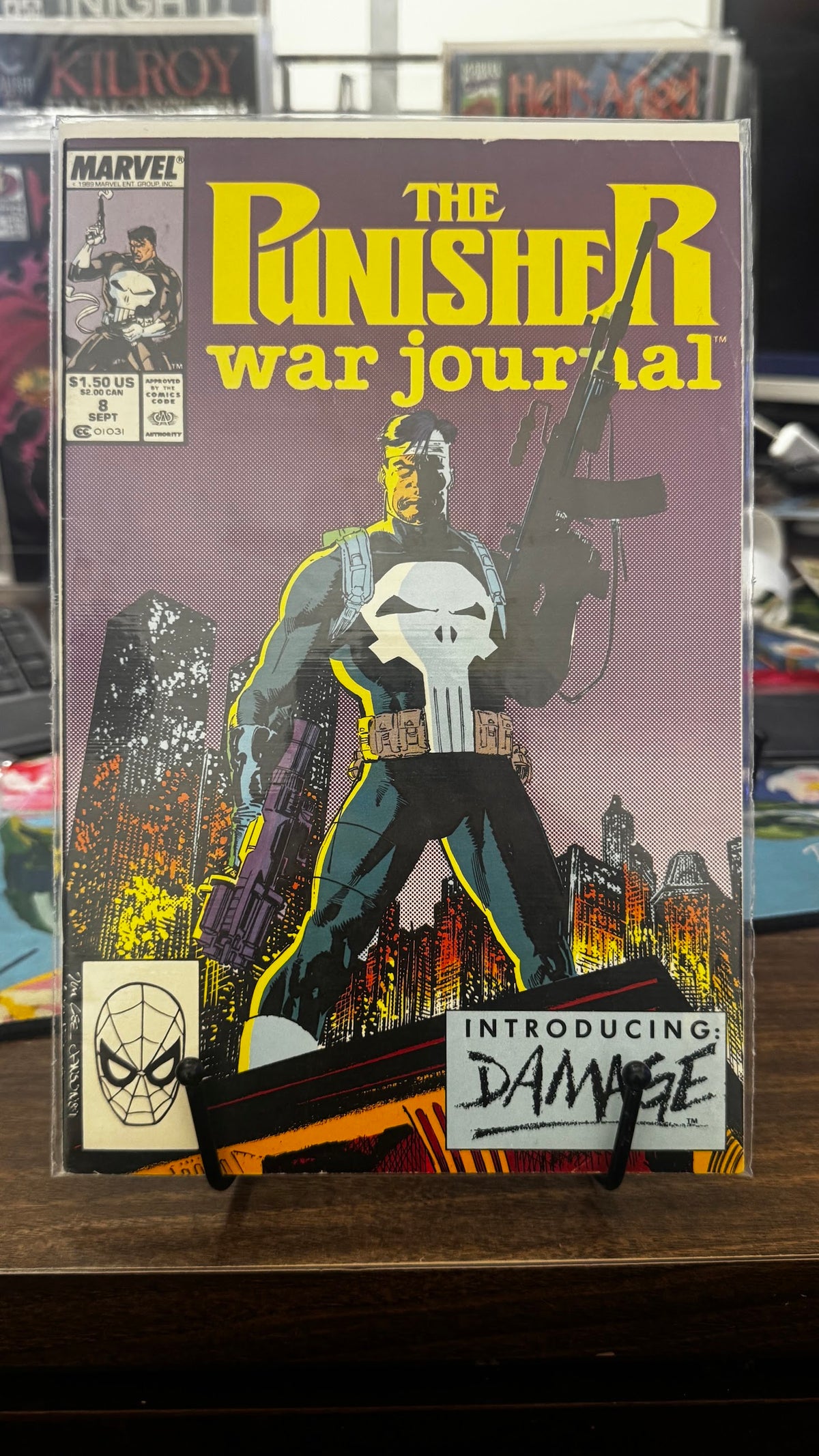 The Punisher War Journal #8 (1989) Marvel VF 8.0 Copper Age Jim Lee Cover Crime