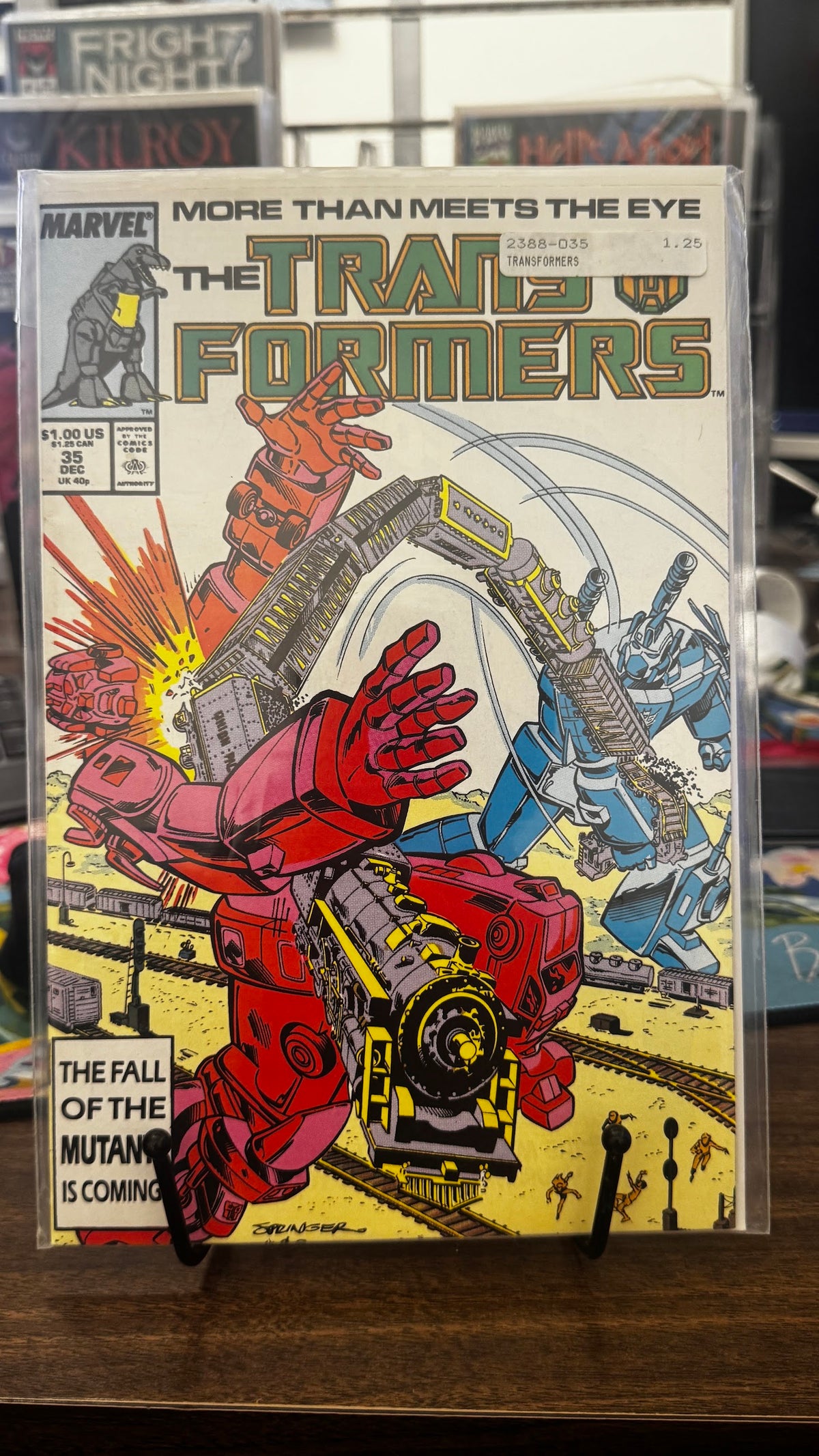 The Transformers #35 (1987) Marvel VF- 7.5 Copper Age Frank Springer Cover