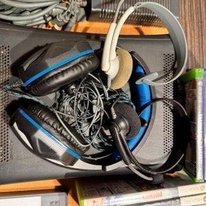 Xbox 360 Elite 120GB Console 5 Controllers 4 Games Headset TESTED Bundle Lot 3