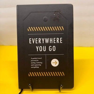 Compendium Guided Travel Journal Black Hardcover Notebook Pre-Owned 2