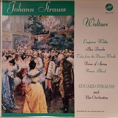 Johann Strauss Eduard Strauss And His Orchestra - Strauss Concert Vinyl LP Re...