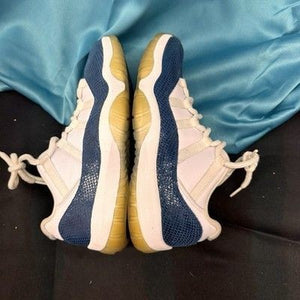 Nike Air Jordan 11 Retro Low Navy Snakeskin Size 8 Rare Used OG CD6846 102 5