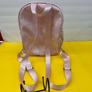 Madden Girl Mini Backpack Pink White Bow Print Detachable Coin Pouch New without 2