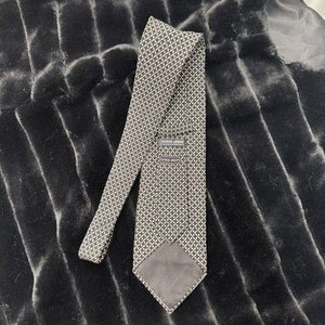 Giorgio Armani Tie Mens Classic Silk Navy Geometric Pattern Made Italy Formal 4