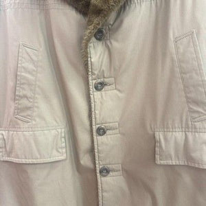 Vintage Brooks Brothers Coat Mens XL Faux Fur Lined Button Up Classic 70s 3