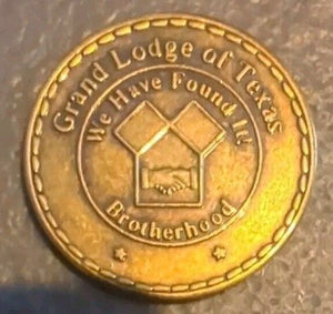 Masonic 1995 Grand Lodge Of Texas Farris L Benham Grand Master Coin 2