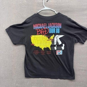 Vintage Michael Jackson Shirt Mens XL Black Bad World Tour 1988 Concert Tee 80s 4