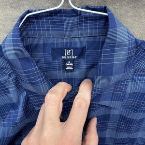 George Mens Shirt Small Plaid Short Sleeve Button Up Pocket Lightweight Pre-Owne 3