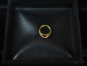 Unbranded Gold Ring Small Size 14k Yellow Gold Plated Pre-Owned Minimalist 2