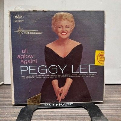 Peggy Lee Vinyl LP Record All Aglow Again Used