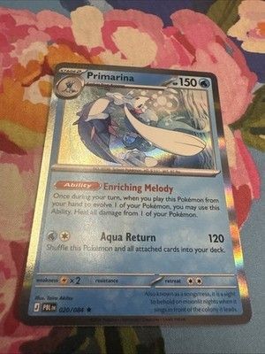 Pokemon TCG Primarina 020/084 Pitch Black Holo Rare 150 HP English 2026 1