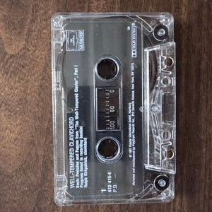 Bach Well Tempered Clavichord Part 1 Part 2 Polygram Records Cassette Tape Music 2