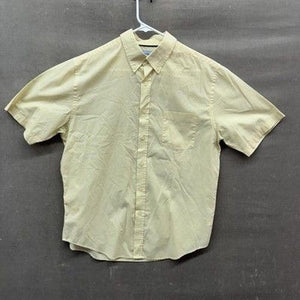 Croft & Barrow Shirt Mens Medium Yellow Short Sleeve Button Up Pocket Pre-Owned 5