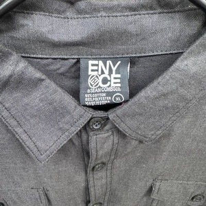 Enyce Mens XL Long Sleeve Button Up Shirt Globe Trekker Streetwear 90s Pre-Owned 5
