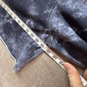Odd Future Hoodie Womens Large Black Gray Tie Dye Cropped Raw Hem Donut Logo 3