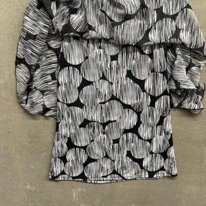 Adele & May Batwing Top Womens Small Abstract Print Dolman Sleeve Blouse Shirt 4