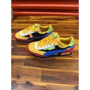 KID'S PUMA PRE SCHOOL FUTURE RIDER CANDY BAR PS ORG RED BLU SZ 6C 5
