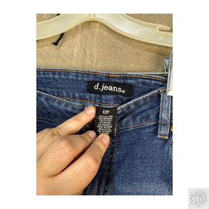 d.jeans Straight Women's Jeans Size 12P Medium Wash 2