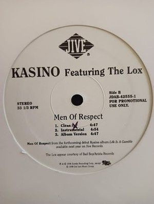 Kasino Nasty Girl / Men Of Respect 12" Vinyl Record 3