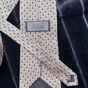 Bill Blass Neo Tie Mens Silk Classic Neckwear Patterned Made Costa Rica 5