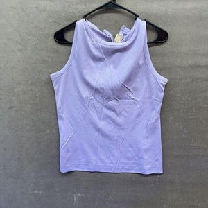 Vintage Sunny South Tank Top Womens Medium Purple Sleeveless Zip Back Dallas 70s 3