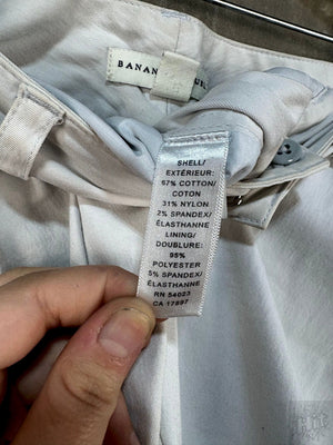 White Banana Republic Martin Stretch Pants, Size 4L 3