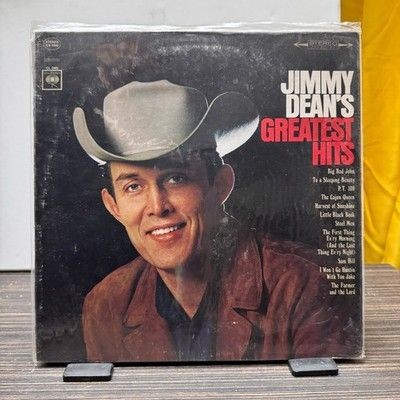 Jimmy Dean Greatest Hits 12" Black Vinyl LP Columbia Country Stereo