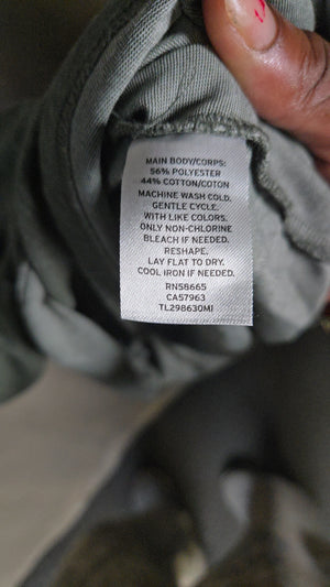 Leith Women's Olive Green Ruched Asymmetrical Tank Dress Size M 3