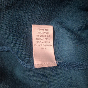 Banana Republic Women's Teal Extra Fine Merino Wool Long Sleeve Top M Pre-Owned 4