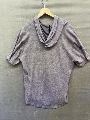 Allisandy Hoodie Pullover Shirt Mens Large Short Sleeve Kangaroo Pocket Soft Pre 3