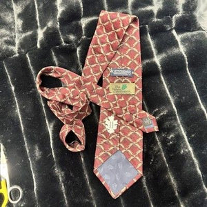 Kuppenheimer Tie Mens Silk Spinner Dolphin Nature Conservancy Leaf Pattern Rare 3