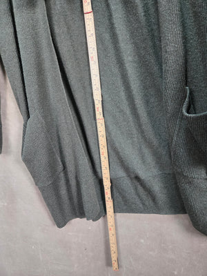 Gap Women's Dark Green Open Front Longline Cardigan Sweater Size G 5