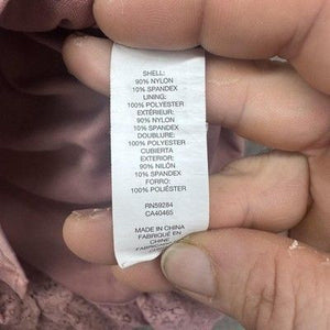 PLACE Skirt Girls Medium 7/8 Pink Lace Ruffle Hem Lined Stretch Nylon Polyester 3