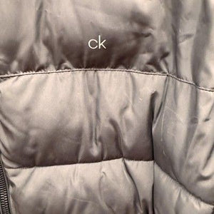 Calvin Klein Puffer Jacket Mens Black Water Resistant Wind Protection Zip Coat 2