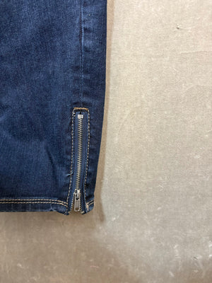 Lane Bryant Women Jeans Skinny Dark Wash Size 28 Pre-Owned Zipper Details 4