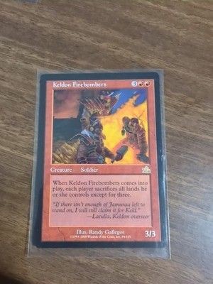 Magic The Gathering Keldon Firebombers Prophecy Card Ungraded SP NM 1