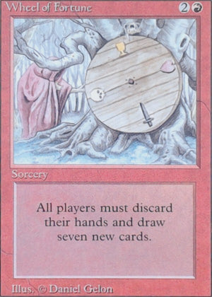 1993 Magic: The Gathering Revised Edition Wheel of Fortune Rare 3ED - LP 4