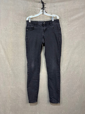 Old Navy Black Skinny Jeans Size 2 Good Condition Stretch Denim 1