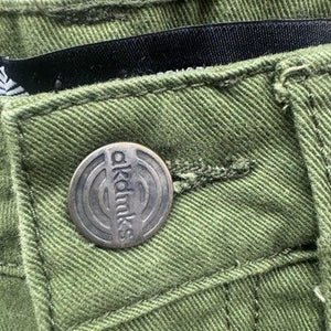 Akademiks Boys Cotton Casual Jeans Green Straight Leg Size 8 Pre-Owned Good 4