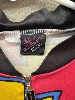 Vintage Giordana Cycling Shirt Mens Large Multicolor Abstract Graphic Italy 90s 1