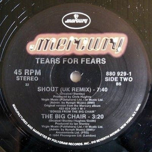 Tears For Fears Shout 12 Inch Vinyl Record Used 2