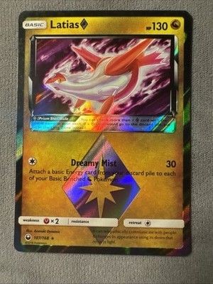 Latias Prism Star 107/168 SM Celestial Storm Rare EN Holo 130 HP Basic 3