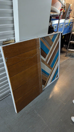 Reclaimed Wood Wall Art Frames Custom Made Heavy Durable Used 3
